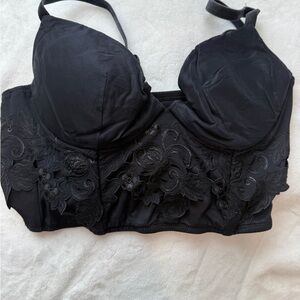 La Perla Black Floral Lace Bra